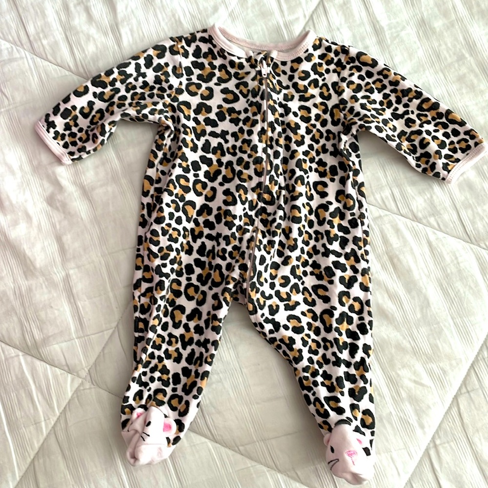 3M Little Me Leopard Print Onsie size 3 months